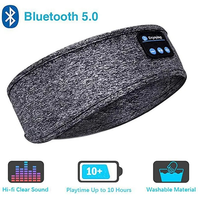 Fone Bluetooth Earphones Sports Sleeping Headband Elastic Wireless Headphones Music Eye Mask Wireless Bluetooth Headset Headband