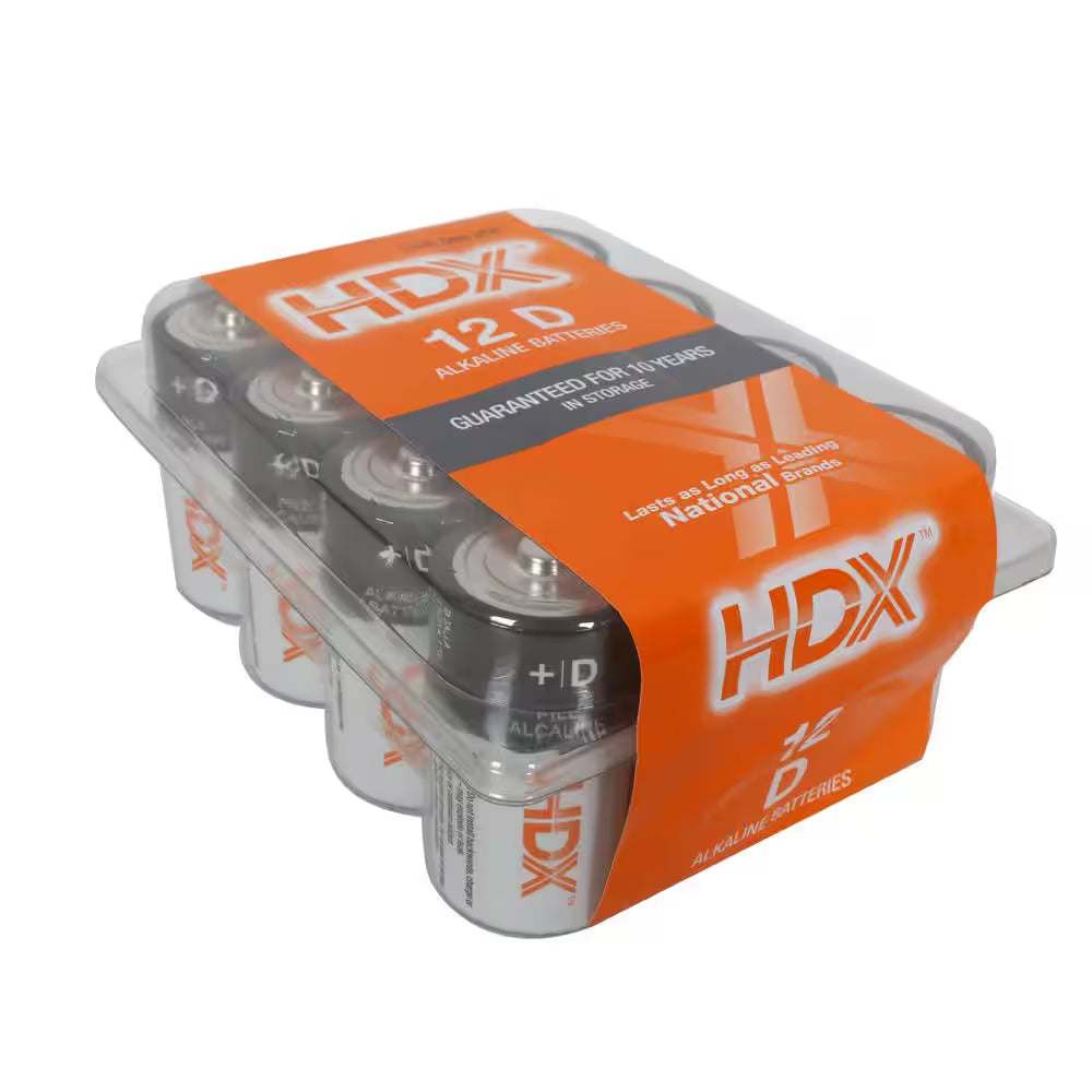 D Alkaline Battery (12-Pack)