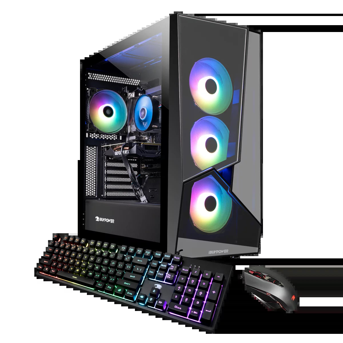 Ibuypwer Gaming Desktop PC - Slatemr 203I, Intel I5 11400F, 8GB DDR4 3000Memory, Geforce GT 1030 2GB, 480GB SSD, RGB - Windows 10 Home 64-Bit