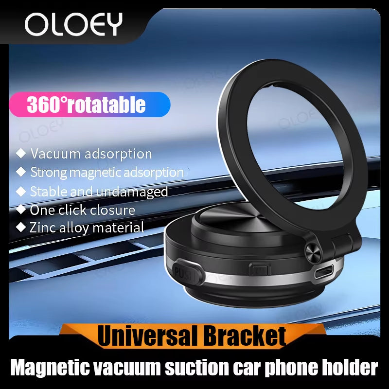 C1 New Vacuum Phone Holder Suction Cup Folding Car Phone Stand Navigation Stand Suitable for Iphone 12/13/14/15 Series Models