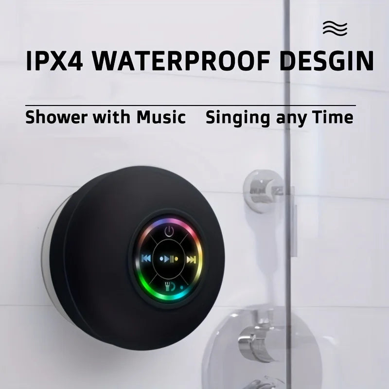 New Bathroom Waterproof Wireless Bluetooth Speaker Large Suction Cup Mini Portable Speaker Outdoor Sports Stereo Speaker