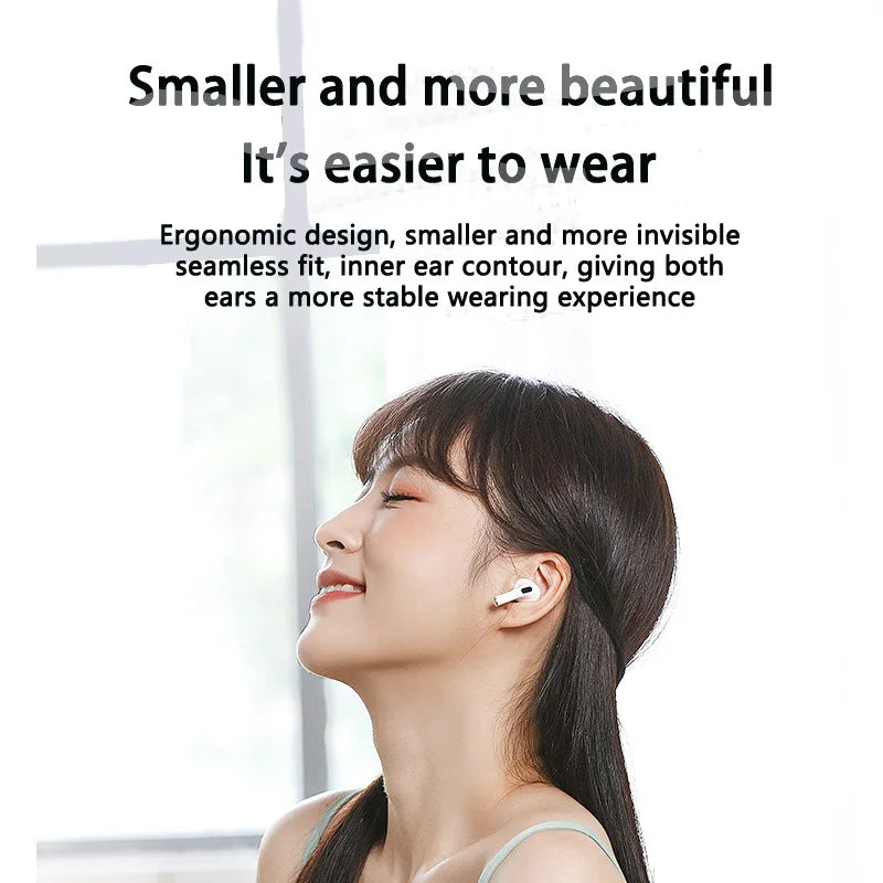 Pro 4 TWS Wireless Headphones Earphone Bluetooth-Compatible 5.3 Waterproof Headset with Mic for Xiaomi Iphone Pro4 Earbuds