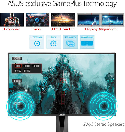 VG278QR 27” Gaming Monitor 165Hz Full HD (1920 X 1080) 0.5Ms G-SYNC Eye Care Displayport HDMI DVI